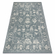 Tapis en laine ABBY 486.25.LA500 OSTA Ornement, cadre classique bleus / beige