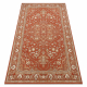 Tappeto in lana SOHO 477.01.LA301 OSTA Ornamento, cornice naturale terracotta / beige