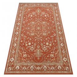 Dywan SOHO 477.01.LA301 wełniany OSTA - Ornament, ramka naturalny terakota / beż 