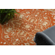 Tappeto in lana SOHO 477.01.LA301 OSTA Ornamento, cornice naturale terracotta / beige