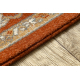 Tappeto in lana SOHO 477.01.LA301 OSTA Ornamento, cornice naturale terracotta / beige