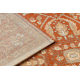 Tappeto in lana SOHO 477.01.LA301 OSTA Ornamento, cornice naturale terracotta / beige