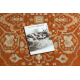 Tappeto in lana SOHO 477.01.LA301 OSTA Ornamento, cornice naturale terracotta / beige