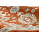 Tapete de lã SOHO 477.07.LA300 OSTA - Flores, moldura, natural terracota / azul