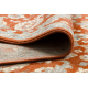 Tappeto in lana SOHO 477.07.LA300 OSTA - Fiori, cornice, naturale terracotta / blu