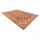 Tappeto in lana SOHO 477.01.LA301 OSTA Ornamento, cornice naturale terracotta / beige