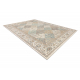 Tappeto in lana SOHO 477.27.LA990 OSTA - Rombo, cornice geometrica naturale beige / verde