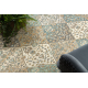 Tappeto in lana SOHO 477.27.LA990 OSTA - Rombo, cornice geometrica naturale beige / verde