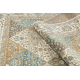 Tappeto in lana SOHO 477.27.LA990 OSTA - Rombo, cornice geometrica naturale beige / verde