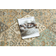 Tappeto in lana SOHO 477.27.LA990 OSTA - Rombo, cornice geometrica naturale beige / verde