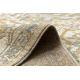 Tappeto in lana SOHO 477.04.LA113 OSTA Ornamento, cornice naturale beige / marrone 