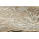Wollen tapijt SOHO 477.04.LA113 OSTA Ornament, lijst naturel beige / bruin 