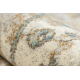 Tappeto in lana SOHO 477.04.LA113 OSTA Ornamento, cornice naturale beige / marrone 
