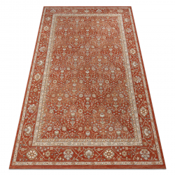 Alfombra de lana SOHO 477.27.LA300 OSTA - Rombo, marco geométrico natural terracota / beige
