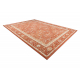 Wool Carpet SOHO 477.27.LA300 OSTA - Rhombus, frame geometric natural terracotta / beige
