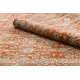 Tappeto in lana SOHO 477.08.LA300 OSTA Ornamento, cornice naturale terracotta / beige