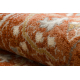 Tappeto in lana SOHO 477.08.LA300 OSTA Ornamento, cornice naturale terracotta / beige