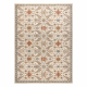 Alfombra de lana SOHO 477.07.LA100 OSTA - Flores, estructura, natural beige / azul