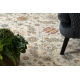 Tappeto in lana SOHO 477.07.LA100 OSTA - Fiori, cornice, naturale beige / blu