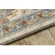 Alfombra de lana SOHO 477.07.LA100 OSTA - Flores, estructura, natural beige / azul