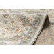 Alfombra de lana SOHO 477.07.LA100 OSTA - Flores, estructura, natural beige / azul