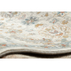 Alfombra de lana SOHO 477.07.LA100 OSTA - Flores, estructura, natural beige / azul