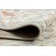Wollteppich SOHO 477.07.LA100 OSTA - Blumen, Rahmen, natural beige / blau