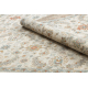 Alfombra de lana SOHO 477.07.LA100 OSTA - Flores, estructura, natural beige / azul