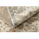 Alfombra de lana SOHO 477.07.LA100 OSTA - Flores, estructura, natural beige / azul