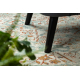 Alfombra de lana SOHO 477.04.LA400 OSTA - Ornamento, estructura, natural verde / beige