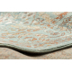 Alfombra de lana SOHO 477.04.LA400 OSTA - Ornamento, estructura, natural verde / beige