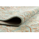 Tappeto in lana SOHO 477.04.LA400 OSTA - Ornamento, cornice, naturale verde / beige