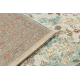 Alfombra de lana SOHO 477.04.LA400 OSTA - Ornamento, estructura, natural verde / beige
