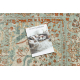 Alfombra de lana SOHO 477.04.LA400 OSTA - Ornamento, estructura, natural verde / beige