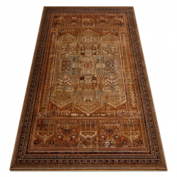 Alfombra de lana OMEGA SIRAN oriental latón marrón