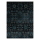 Tappeto di lana OMEGA KARAJA fiori blu scuro