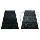 Wool carpet OMEGA KARAJA flowers dark blue