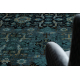 Wool carpet OMEGA KARAJA flowers dark blue