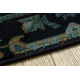 Tappeto di lana OMEGA KARAJA fiori blu scuro