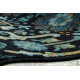 Tappeto di lana OMEGA KARAJA fiori blu scuro