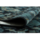 Tapis en laine OMEGA KARAJA fleurs bleu foncé