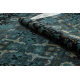 Wool carpet OMEGA KARAJA flowers dark blue