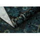 Wool carpet OMEGA KARAJA flowers dark blue
