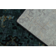 Wool carpet OMEGA KARAJA flowers dark blue