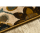 Wool carpet OMEGA AMALFI flowers kamel brown 