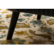Wool carpet OMEGA AMALFI flowers kamel brown 