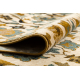 Wool carpet OMEGA AMALFI flowers kamel brown 
