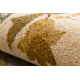 Wool carpet OMEGA AMALFI flowers kamel brown 