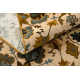 Wollteppich OMEGA AMALFI Blumen kamel braun 