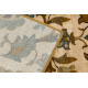 Wool carpet OMEGA AMALFI flowers kamel brown 